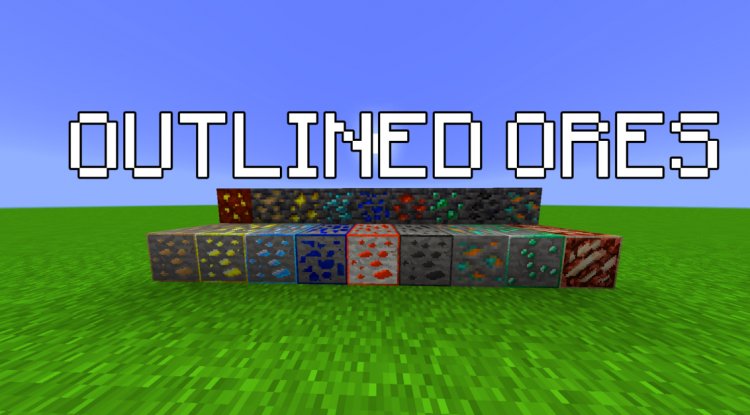 Faithful Outlined Ores Remake Pack MCPE 1.18+ - Minecraft Modded - MCPE ...