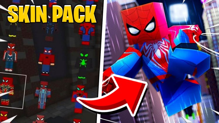 MCPE Spider Man Skin Pack