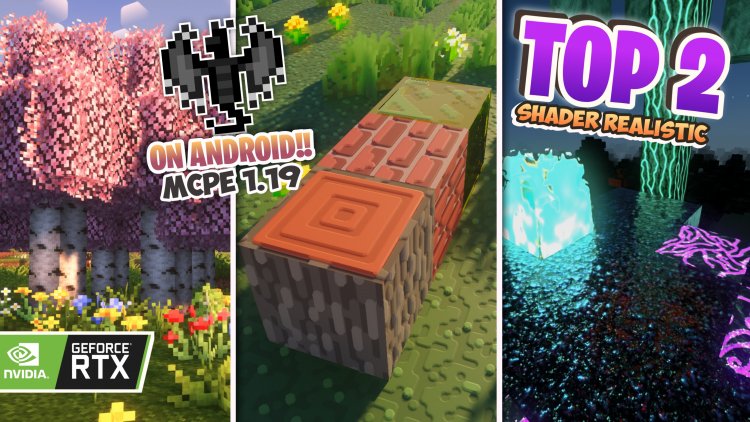 Top 2 Realistic Shaders and Texture Pack for MCPE 1.9+ Render Dragon Support | Andrioid Low/Medium Devices