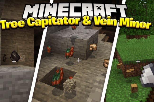 Minecraft Tree + Ore Vein Miner