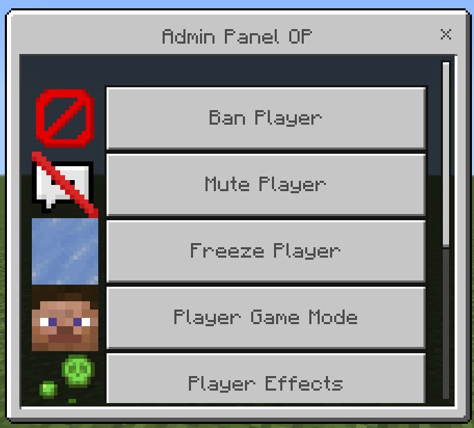 Admin Tools for MCPE