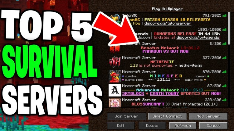 Top 5 Minecraft Survival SMP Servers in 2026 (Java & Bedrock)