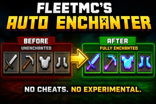 Auto Enchanter Addon for Minecraft Bedrock - Instant Max Enchants