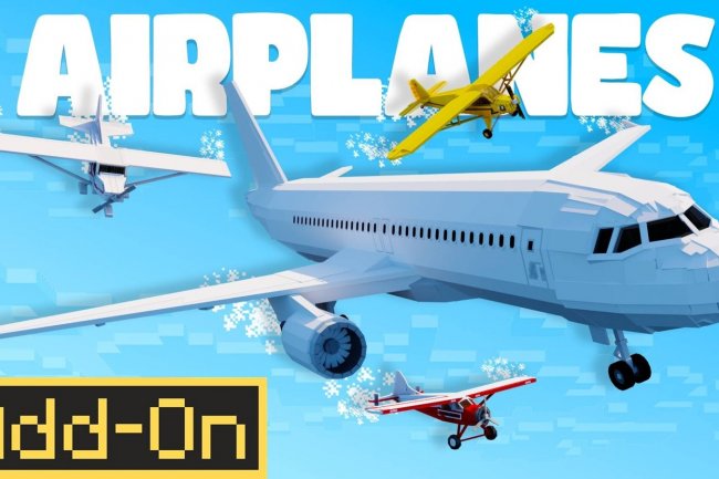 Airplanes Mod for Minecraft Bedrock: Fly 10 Aircraft Designs
