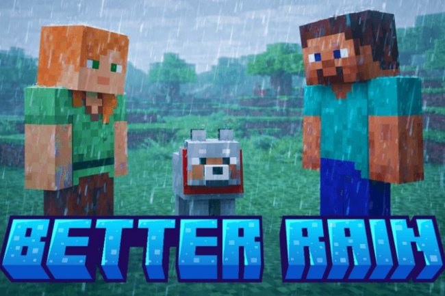 Better Rain+ Texture Pack: Customize Minecraft Bedrock Rain