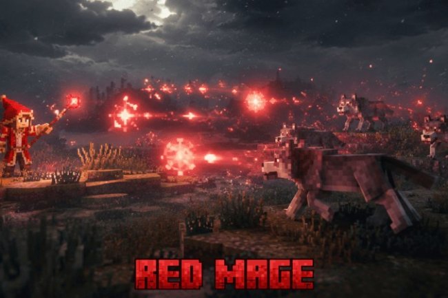 Red Mage Addon for Minecraft PE: Cast Spells & Control Mobs