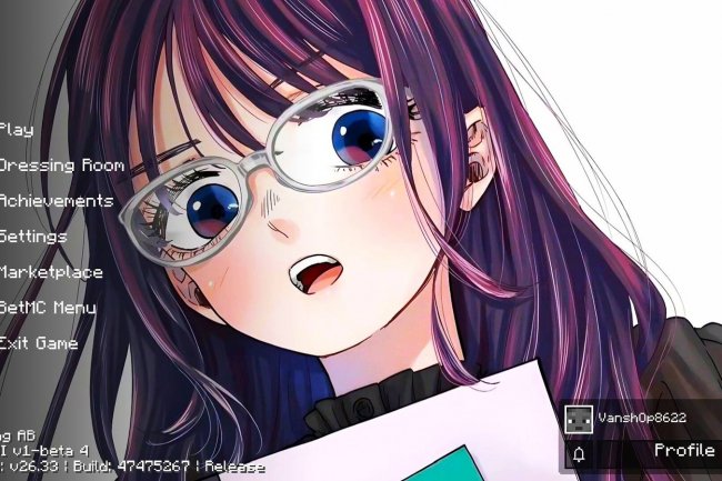 Waguri UI Anime Girl Texture Pack for Minecraft Bedrock