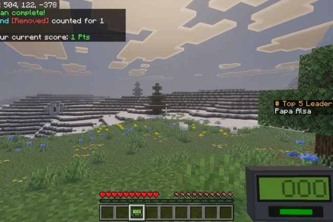 Real Item Counter: Best MCPE Addon for Auto Scoreboards