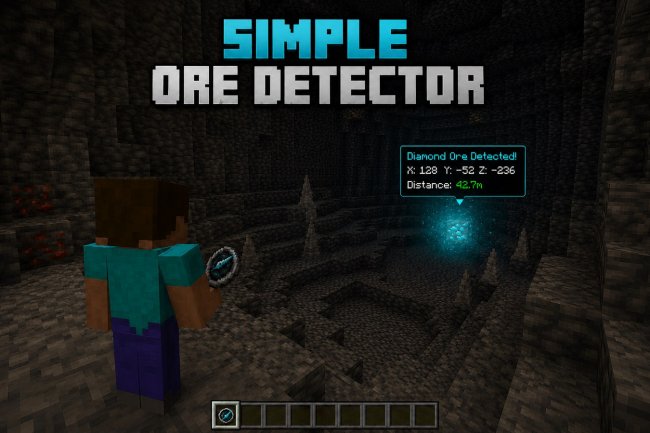 Simple Ore Detector Addon: Best MCPE Addons 2026