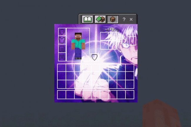 Gojo Purple Edition 2 UI Inventory Texture Pack for MCPE