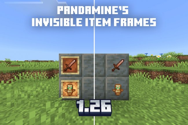 Invisible Item Frames Texture Pack for Minecraft Bedrock