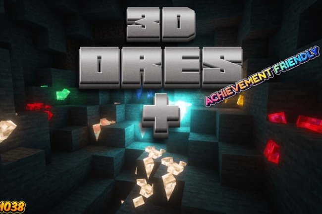 3D Ores Minecraft: Better Ore Models for Bedrock