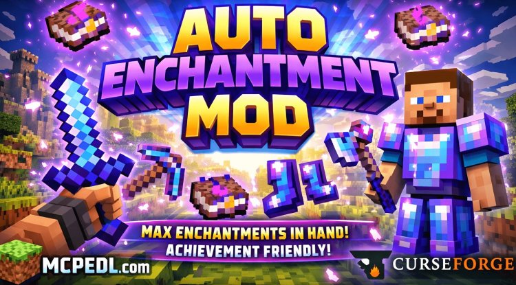 Auto Enchanter Addon for Minecraft Bedrock - Instant Max Enchants