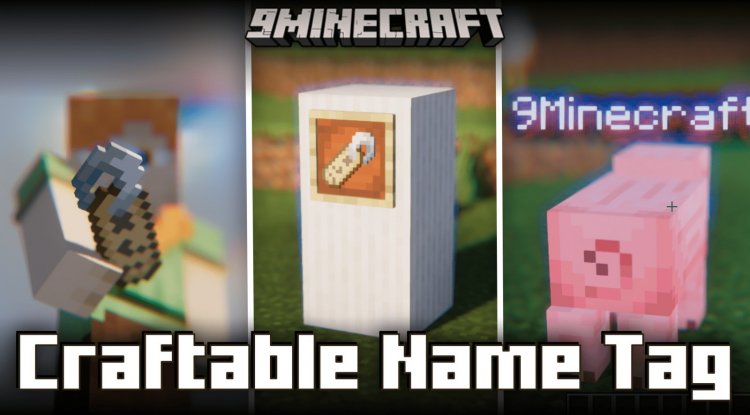 Craftable Name Tag Addon for MCPE - Best Minecraft Addons 2026