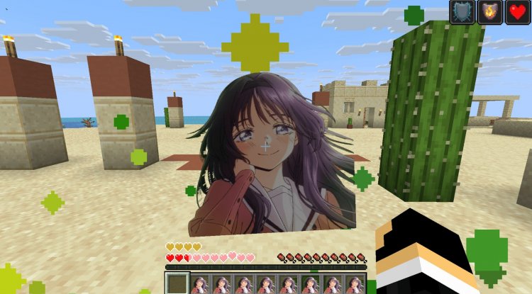 Waguri UI Anime Girl Texture Pack for Minecraft Bedrock