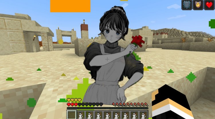 Waguri UI Anime Girl Texture Pack for Minecraft Bedrock