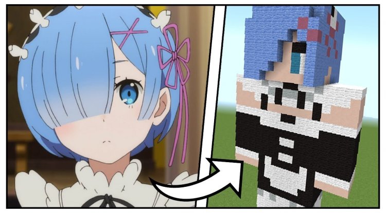 Rem UI Re:Zero Anime Girl Texture Pack for Bedrock