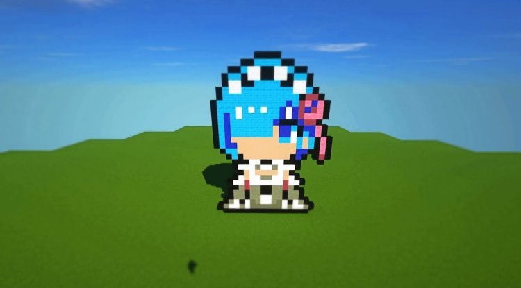 Rem UI Re:Zero Anime Girl Texture Pack for Bedrock