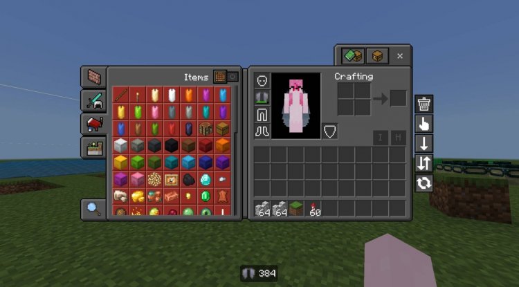 Anime Girl UI Texture Pack for Minecraft Bedrock