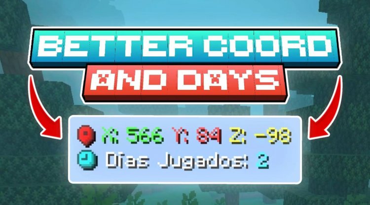 Colorful Coords & Days Pack for Minecraft Bedrock