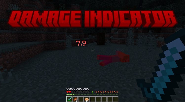 Best Minecraft Addons 2026: Damage Indicator by BAKUTHEBUILDER