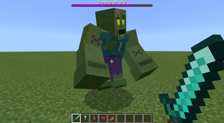 Zombie Brute: Best MCPE Addons for Custom Miniboss Combat