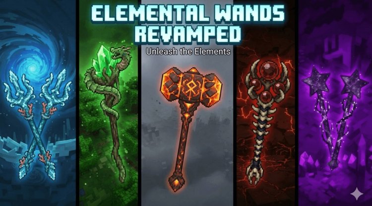 Best Magic Wand Addon for MCPE 2026 | Lightning Spells