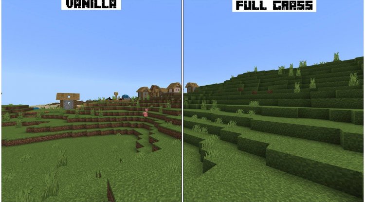Fast Better Grass Texture Pack: Make Grass Grow Faster MCPE