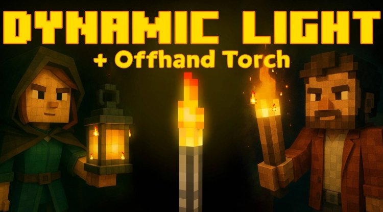 Off-Hand Dynamic Light Addon: Best MCPE Addons for Lighting