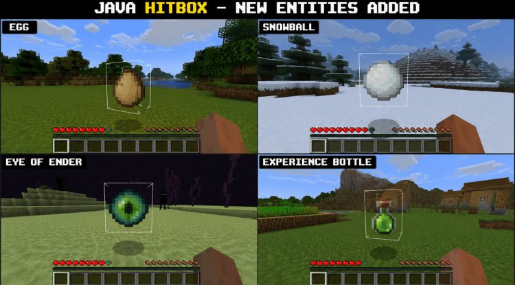 Java Hitbox Texture Pack for Bedrock PvP Combat