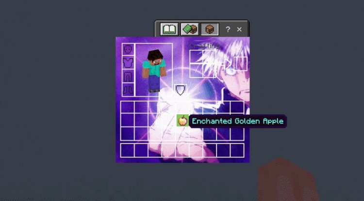 Gojo Purple Edition 2 UI Inventory Texture Pack for MCPE