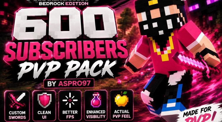 Aspro97 600 Subs Texture Pack: PvP Gaming Enhancement