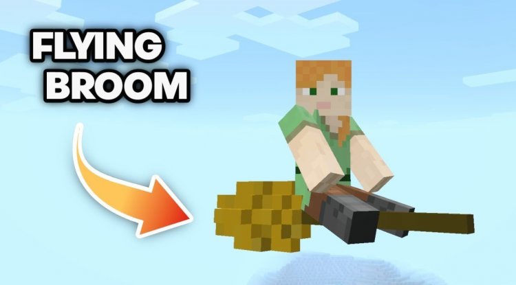 Flying Broomstick Mod for Minecraft Bedrock 2026
