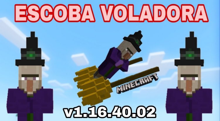 Flying Broomstick Mod for Minecraft Bedrock 2026