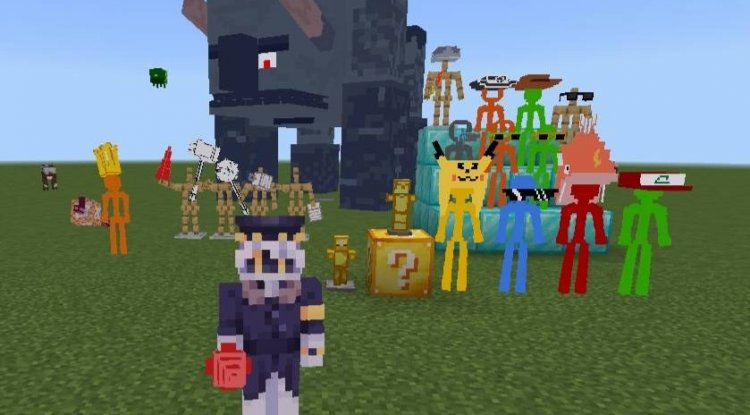 Alan Becker AvM AvA Addon: Best MCPE Staffs & Morphs