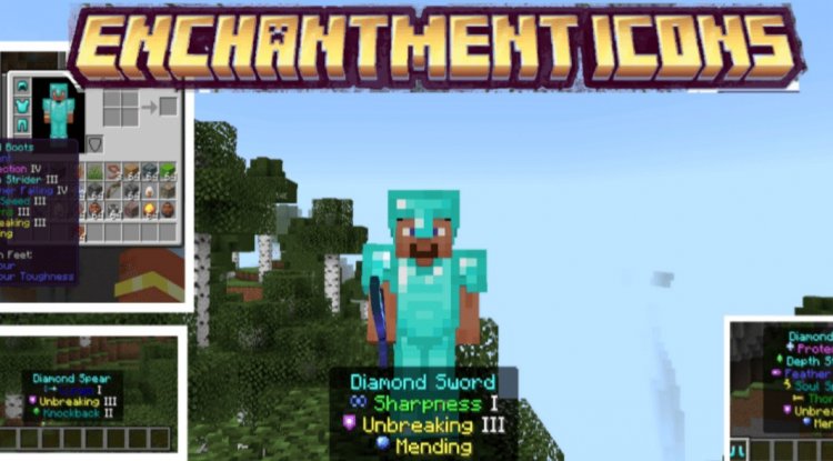 Better Enchant Icons Texture Pack for Minecraft Bedrock