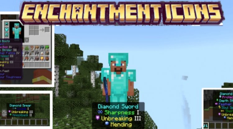 Better Enchant Icons Texture Pack for Minecraft Bedrock