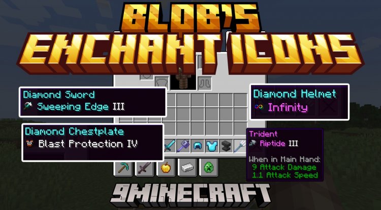 Better Enchant Icons Texture Pack for Minecraft Bedrock