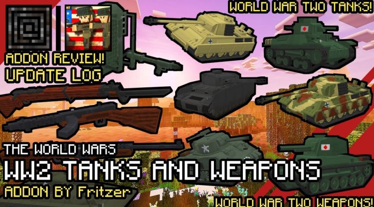 MonsterTankWW2 Addon: Best MCPE Tank Mod 2026