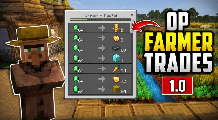 OP Farmer Addon for Minecraft Bedrock – Custom Villager Trades