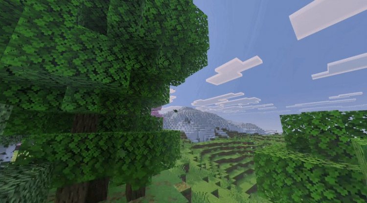 Waving Leaves Texture Pack MCPE 1.21 - Best Animated Foliage