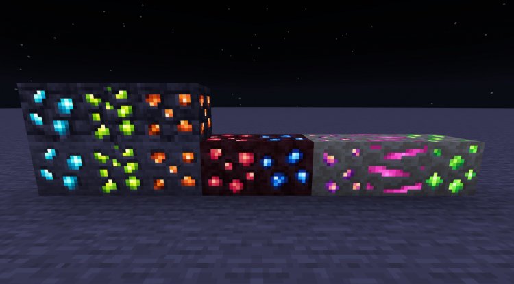 Radiant Glowing Ores Texture Pack | Minecraft Bedrock