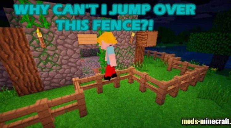 Fence Jumper Addon for Minecraft PE - Jump Over Fences