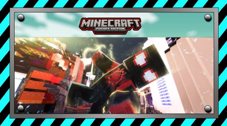 Miles Morales Animated Menu Texture Pack for Minecraft Bedrock