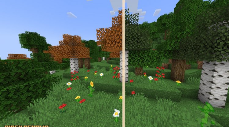 Better Birch Log Texture Pack: Modern Wood Details for MCPE
