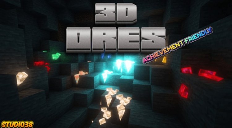 3D Ores Minecraft: Better Ore Models for Bedrock