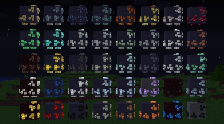 3D Ores Minecraft: Better Ore Models for Bedrock