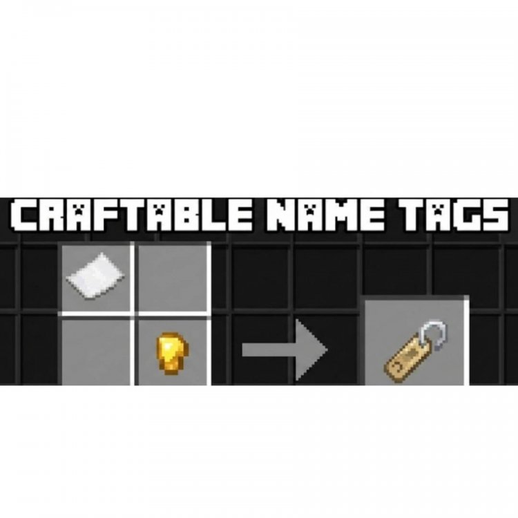Craftable Name Tag Addon for MCPE - Best Minecraft Addons 2026