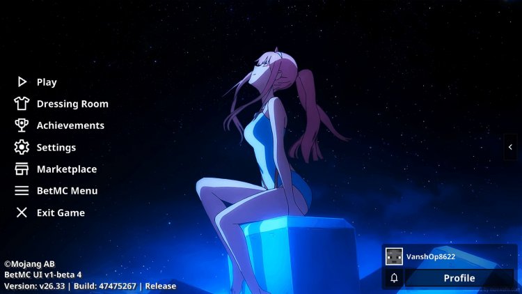 Zero Two UI Anime Girl Pack: Transform Your MCPE Interface
