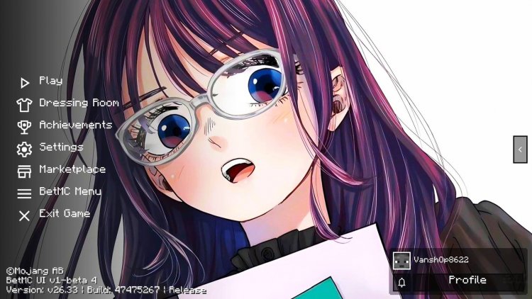 Waguri UI Anime Girl Texture Pack for Minecraft Bedrock